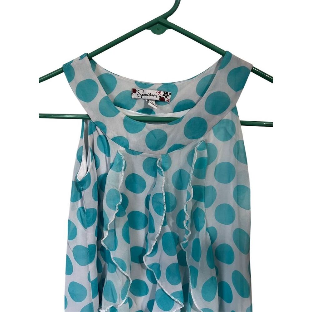 Speechless Women's Size 7 Vintage Style Polka Dot blouse - Picture 2 of 9
